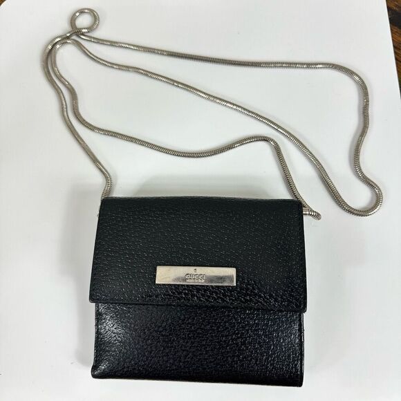 Gucci Vintage Black Leather Wallet - Picture 1 of 15